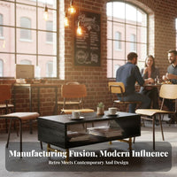Pipe-Frame Loveseat Factory-Chic Design Cafe Booth Rust-Resistant Finish Business-Grade Furniture for Interior Designers, Restaurant, Reception Area