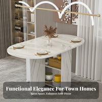 Multi-Functional Folding Dining Trolley Multifunctional Convertible Dining Console Mobile Space-Saving Furniture Extendable for Small Apartment Dwellers, Students, Families, Studio Apartments, Kitchen, Living Room, Home Office