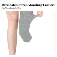 5 Pieces All-Season Wear Below Knee Amputee Sock Skin-Friendly Cotton Prosthetic Sock Sweat Absorbing for Amputees