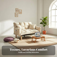 Foldable Design Convertible Sleeper Chair Space-Saving Fold-out Chair Bed Multi-Functional Floor Couch Adjustable Backrest for Students, Apartment Dwellers, Young Adults, Small Areas, Living Room, Bedroom