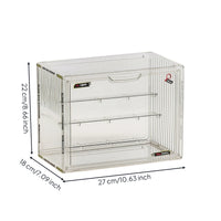 Display Case with Door See-Through Acrylic Box with Door Minimalist Toy Storage Box for Collectors