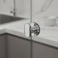Suction Cup Handle Multi-Surface Glass Door Suction Pull Reusable Drill Drawer Pull for Renters, Seniors, Kitchen, Washroom, Shower