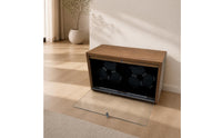 Automatic Watch Winder with LED Light 6-Slot Watch Winder Cabinet Silent Timepiece Low-Noise for Bedroom