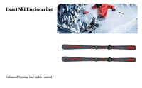 peak-wide Carving Skis Intermediate Level frosty recreation Equipment adaptable descent Boards for Recreational Skiers, Men, Groomers, powder, away from-Piste
