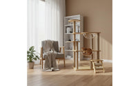 Stable and Sturdy Multi-Level Cat Tree with Space Capsules Strong Load-Bearing Pet Furniture for Indoor
