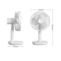 Automatic Oscillation USB Desktop Fan Brushless Engine USB Desk Fan Multi-Speed Control for Students, Office Workers, Dorm Room, Bedroom