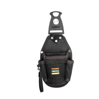 Multiple Pockets Waist Tool Pouch 1680D Oxford Material Belt Tool Pouch EVA Interlayer Work Gear Black