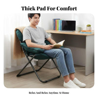 Comfortable Design Cushisingled Folding Lounger Space-Saving Lounge Chair Ergonomic Support Indoor Furniture Sturdy Frame for College Students, Young Adults, Homebodies, Dorm Room, Bedroom, Study Area, Reading Nook