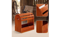 Wooden Saddle Rack Heavy Duty Horse Saddle Stand Rustic for Tack Room, Stables