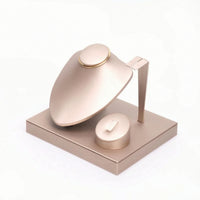 Necklace Bust with Band Holder Tabletop Necklace Display Bust Jewelry Display Stand Soft Organizer Minimalist for Jewelers