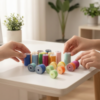 DIY Multifunctional Sewing Machine Bobbin Thread Set with Pre-wound Bobbins, Mixed Colors, High-Quality Sewing Thread for Home Use