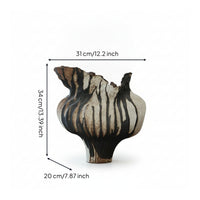 Mottled Home Decor Decorative Ceramic-Style Vase for Indoor Display