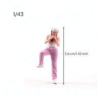 1:43 Scale Miniature Figure with Painted Finish Detailed Standing Female Figure Collectible Female Figurine Realistic for Hobbyists, Tabletop Decoration