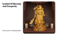 Feng Shui Guan Gong Statue Good Luck Symbol Guan Yu Statue Essence Ual Gift Chinese Warrior God Sculpture Decorative Ornament for Business Owners, Cultural Art Collectors, Homeowners, Home Altar, Living Room, Away Ice, Entryway