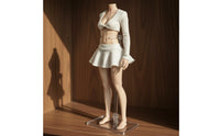 12 Inch Figure Skirt Solid Color 1/6 Scale Doll Skirt High Stretch 12 Inch Figure Outfit for Hobbyists