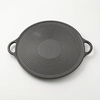 Korean BBQ Grill Pan Ridged Korean Grill Pan Round for Home Cooks
