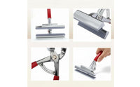 3 Pieces Easy to Load Canvas Stretching Tool Kit Chrome Finish Canvas Stretcher Stapler Ergonomic Handle Fastener Remover Anti-Slip Grip for Framing