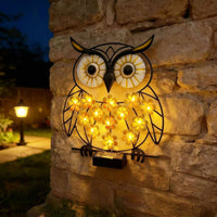 Easy Installation Metal Owl Yard Light Auto On/deactivate LED Owl Garden Lamp Weather Resistant Outdoor Lighting Weatherproof for Gardeners, Patio, Fence, Balcony