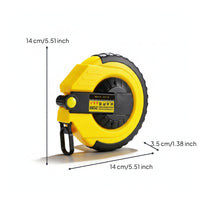 Quick Rewind Fiber Tape Measure Textured Grip Retractable Tape Measure Rugged Case Hand Tool Wrist Strap