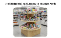 Multi-Functional Island Display Shelf Versatile Retail Display Cabinet Sturdy Construction Retail Fixture Easy Assembly for Shopkeepers, Supermarket Managers, Small Business Owners, Shopping Mall, Temporary Shops, Boutique, Trade Exhibition S