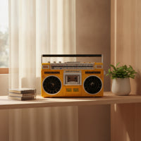 Boomboxes with USB Slot Versatile Boomboxes with Cassette Audio Logging Device Power Cassette Player for Music Lovers, Bedroom, Office