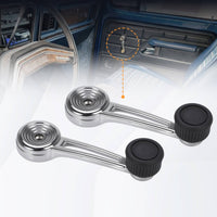 Window Crank Handle Metal Window Crank with Knob Black Hardware for Truck Owners, Vehicle Interior Repair