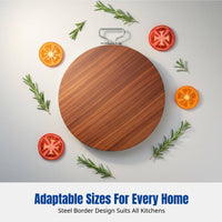 Ironwood Cutting Board, Sturdy Wood, Thick, Double-Sided, Kitchen Chopping Block