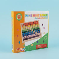 Printed Blocks Multiplication Learning Board Number Recognition Times Table Board Game Colorful Multiplication Chart Toy Interactive for Children, Kids