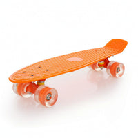 Portable Single-Kick Skateboard Smooth Plastic Skateboard Long-Lasting Cruiser Board on-the-Move for Street Riding