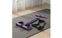 Sit-up Pull Rope Multifunctional Elastic Pull Rope with Foot Pedals Multifunction Pedal Resistance Band for Beginners, Stretching Enthusiasts, Travel