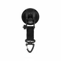 4 Pieces No-Drill Carabiner Suction Hook Portable Reusable Suction Hook Heavy Duty for Car, Outdoor, Camping