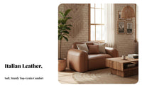 Multi-Seater Settee Genuine Leather Living Room Furniture Italian design Sofa Set for Apartment Dwellers, Homeowners, Lounge Area, Small Spaces, Office