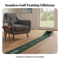 Electric Putting Mat Adjustable Hole Size Putting Mat with Sphere Return Sports Equipment Non-Slip Base