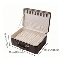 40 Slot Bracelet Case PU Leather Sturdy Construction Bracelet Organizer Securing Display