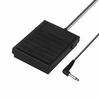 Polarity Switch Sustain Pedal Non-Slip Design MIDI Keyboard Pedal Long-Lasting Metal Construction Universal Keyboard Footswitch