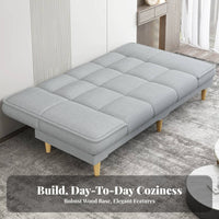 2-in-1 Functionality Armless 3-Seater Sofabed Space-Saving Sleeper Sofa Budgetcost-effective transformable Couch Foldable for Small Apartment Dwellers, Students, Homeowners, Home Office