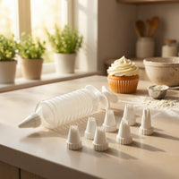 Icing Decorator with Nozzles Hand-Operated Cake Decorating Interchangeable