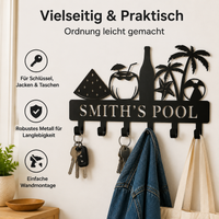 Metal Coat Hooks, 4 Wall Hooks in Matte Watermelon, Wall-Mounted Clothes Hooks for Guest Room & Family