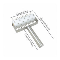 Stainless Steel Pastry Perforating Roller Handheld Pizza Pastry Docker White Pizza Crust Perforating Roller Cylindrical