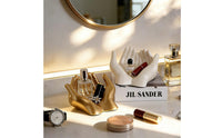 Multi-Functional Cupped Hands Jewelry Dish Luxury Design Resin Hand Jewelry Holder Elegant Decor Hand Shaped Key Tray Fine Craftsmanship for Women, Her, Dressing Table, Bedroom, Entryway, Bathroom Counter