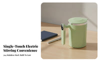 Built-in Button Display Rechargeable Stirring Cup Glossy Finish Drinkware
