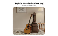 41 Inch Folk Guitar Bag Thick Padding 41 Inch Guitar Bag Musical Instrument Accessory Neck Support Pillow Water-Resistant