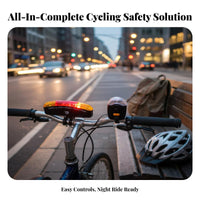 LED Lights Bike Tail Light with Buzzer Cycle Brake Light Buzzer for Commuters, Road Bikers, Night Riding, City Commuting
