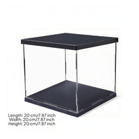 Illuminated Model Figure Display Case Clear Display Box with Lighting Transparent Showcase Snap-Together for Collectors, Hobbyists