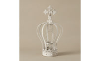 Candle Holder Regal Candle Holder with Crested Outline Rustic Decoration for Wedding