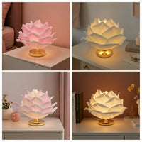 Decorative Lotus Flower Lamp Elegant Flower Lamp Romantic Accent Light Compact for Living Room