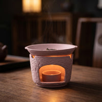 Herb Burner Minimalist Ceramic Incense Burner Matte for Meditation, Tea Ceremony