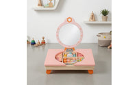 Toy Vanity with Mirror Tabletop Kids Vanity Set Adorable for Bedroom