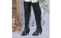 1/3   Doll Boots Sturdy Doll's Black Boots Realistic Look Playset Accessory