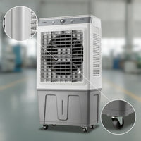 Evaporative Air Cooler with Wheels Wheeled Evaporative Air Cooler Three-Speed Oscillating for Workshop, Factory